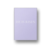 He Is Risen Lavender Easter Wall Art | Soft Print ポスター