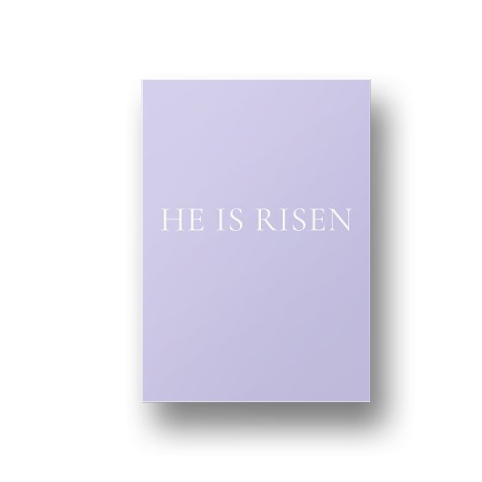 He Is Risen Lavender Easter Wall Art | Soft Print ポスター