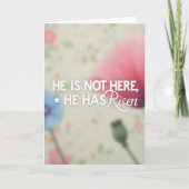 He Is Risen Message Card カード (正面)