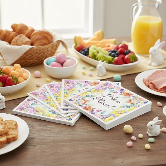 He is risen! napkins スタンダードカクテルナプキン