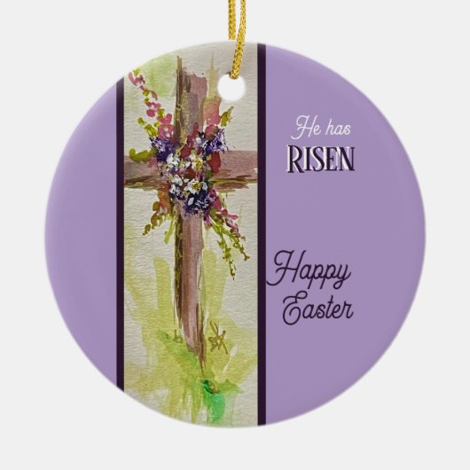 He is Risen Ornament セラミックオーナメント (正面)