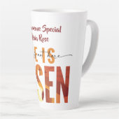 He Is Risen Personalised Text Latte Mug カフェラテマグ (右アングル)