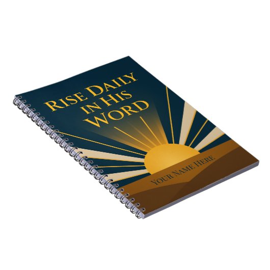 He Is Risen Personalized Faith Journal ノートブック (右側)