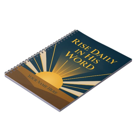 He Is Risen Personalized Faith Journal ノートブック (左側)