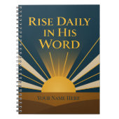He Is Risen Personalized Faith Journal ノートブック (正面)