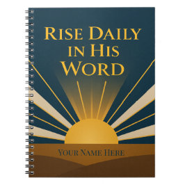 He Is Risen Personalized Faith Journal ノートブック