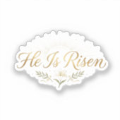 He Is Risen Religious Easter Faith Sticker シール (正面)