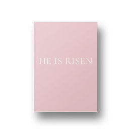 He Is Risen – Soft Pink Easter Faith Wall Art ポスター