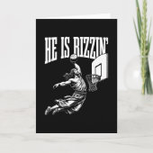 He Is Rizzin Funny Easter Rizz Meme Sketll カード (正面)