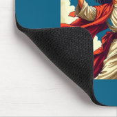 He Is Rizzin Jesus Meme Quote Shirt Funny Volleyba マウスパッド (コーナー)