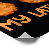 He Likes My Latkes Hanukkah Couple Matching Jewish ポスター (角)