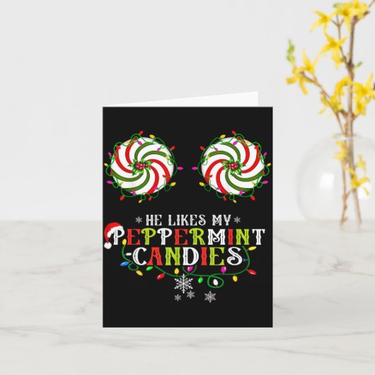 He Likes My Peppermint Candies I Like His Candy Ca カード (黄色い花)