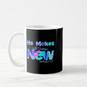 He Makes All Things New Revelation 21_5  コーヒーマグカップ (左)