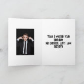 HE MESSED UP - BELATED BIRTHDAY CARD サンキューカード (内部)