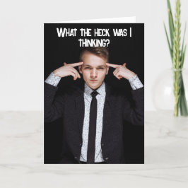 HE MESSED UP - BELATED BIRTHDAY CARD サンキューカード