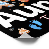 He Or She Aunt To Be Christmas Gingerbread Gender  ポスター (角)