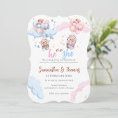 He or She Blue or Pink Genderが招待状wi 招待状 (スタンド正面)