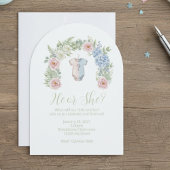 He or She? Botanical Gender Reveal Invitation 招待状