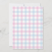 He or She Bow Gender Reveal  Invitation 招待状 (裏面)