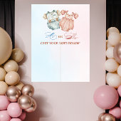 He or She Cast Your Vote Gender Reveal ポスター