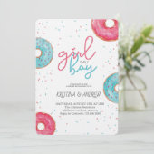 He or She Gender Reveal Party 招待状 (スタンド正面)