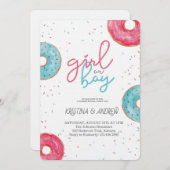 He or She Gender Reveal Party 招待状 (正面/裏面)