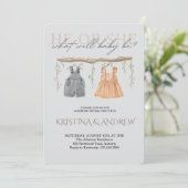 He or She Gender Reveal Party 招待状 (スタンド正面)