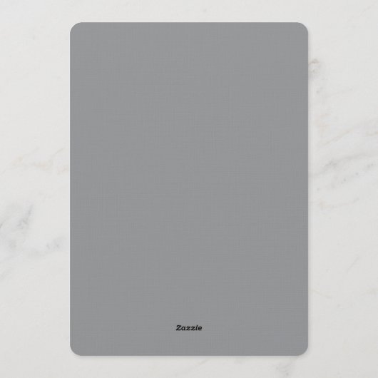 He or She Gender Reveal Party 招待状 (裏面)