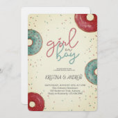 He or She Gender Reveal Party 招待状 (正面/裏面)