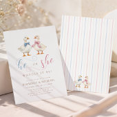 He or She Goose Gender Reveal 招待状