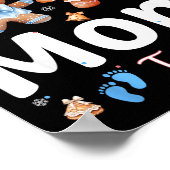 He Or She Mom To Be Christmas Gingerbread Gender R ポスター (角)