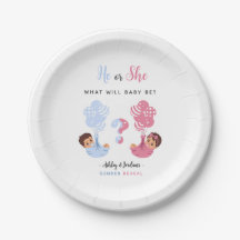 He or She Twins Balloon Gender Reveal 