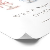 He or She Voting Gender Reveal Wear Your Guess   ポスター (角)