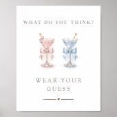 He or She Voting Gender Reveal Wear Your Guess   ポスター (正面)