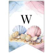 He or She We Shell Sea Coastal Gender Reveal バンティングフラッグ (第2の旗)