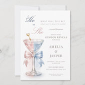 He Or She What Will Tini Be Gender Reveal 招待状 (正面)