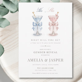 He Or She What Will Tini Be Gender Reveal 招待状