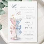 He Or She What Will Tini Be Gender Reveal 招待状