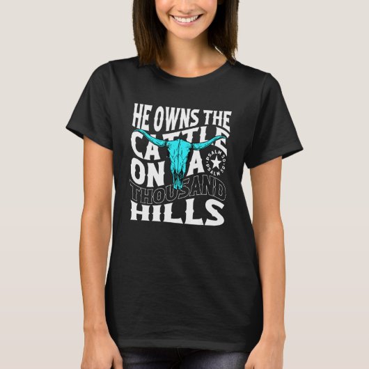 He Owns The Cattle On A Thousand Hills Apparel Tシャツ (正面)