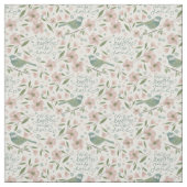 He Restores My Soul Botanical Spring Pattern ファブリック (見本)