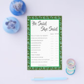 He Said She Said | ユーカリ シャワー ゲーム カード (シングル)