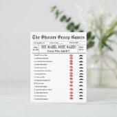 He said She said Bridal Shower Game  (スタンド正面)