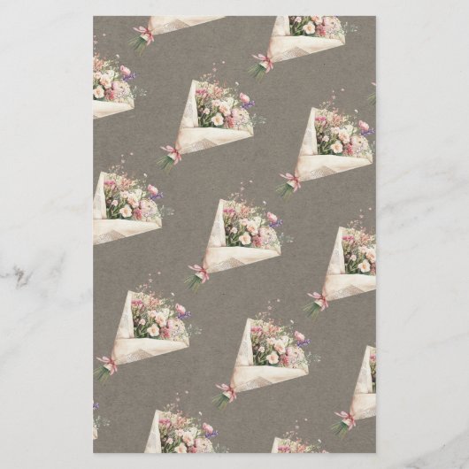 He Said She Said Chic Floral Bridal Shower Game (裏面)