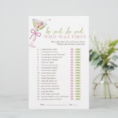 He Said She Said Chic Martini Bridal Game (スタンド正面)