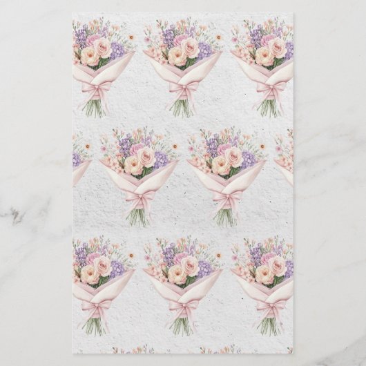 He Said She Said Elegant Floral Bridal Shower Game (裏面)