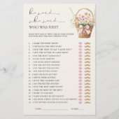 He Said She Said Floral Farmers Market Bridal Game (正面)