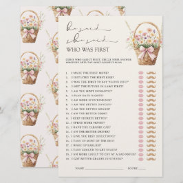 He Said She Said Floral Farmers Market Bridal Game