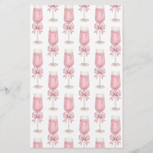 He Said She Said Pink Bow Champagne Bridal Game (裏面)