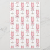 He Said She Said Pink Champagne Bow Bridal Game (裏面)