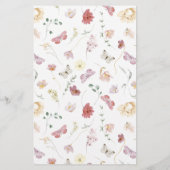 He Said She Said Pink Floral Bridal Shower Game (裏面)